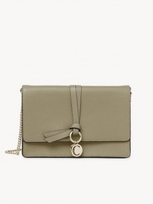 Chloe Alphabet Clutch Crossbody Taschen Grün | CHE-SR13481