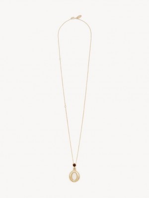 Chloe Alphabet With Pendant Ketten Gold | CHE-SR14341