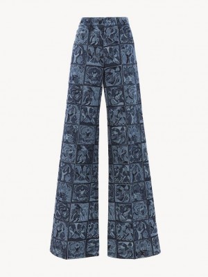 Chloe Flare Jeans Mehrfarbig Blau | CHE-SR14013