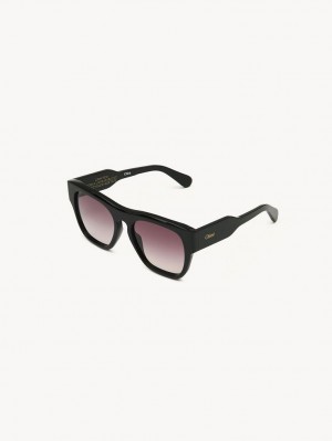 Chloe Gayia Sonnenbrille Schwarz | CHE-SR14579