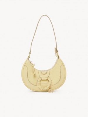 Chloe Hana Half Moon Schultertaschen Gelb | CHE-SR14661