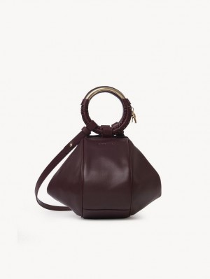 Chloe Hana Wristlet Mini Taschen Bordeaux | CHE-SR14772