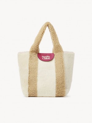 Chloe Huggy Tragetaschen Beige | CHE-SR14698