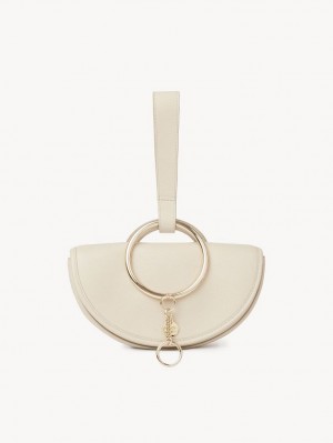 Chloe Mara Half Moon Mini Taschen Beige | CHE-SR14755