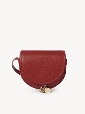 Chloe Mara Small Saddle Schultertaschen Rot | CHE-SR14602