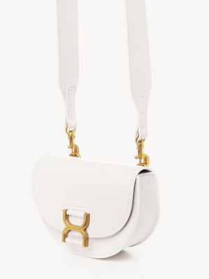 Chloe Marcie Mini Flap Crossbody Taschen Weiß | CHE-SR13587