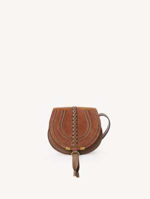 Chloe Marcie Small Saddle Schultertaschen Braun | CHE-SR13414