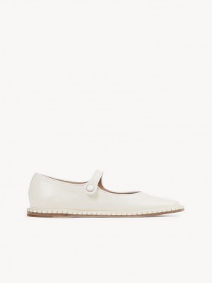 Chloe Rubie Ballet Flat Weiß | CHE-SR14259