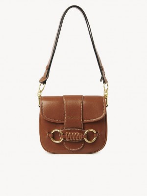 Chloe Saddie Satchel Schultertaschen Braun | CHE-SR14667