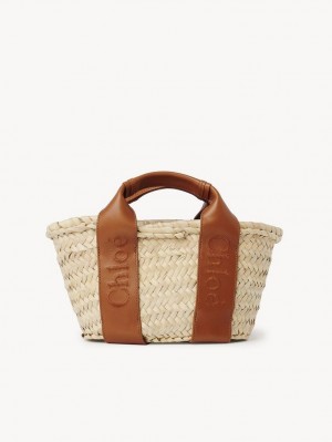 Chloe Sense Small Basket Crossbody Taschen Braun | CHE-SR13518