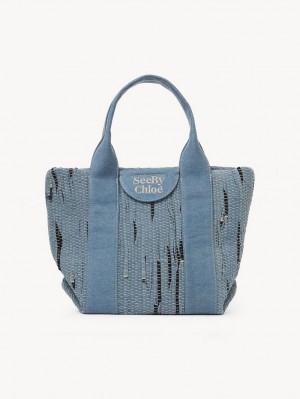 Chloe Small Laetizia Tragetaschen Blau | CHE-SR14709