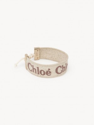 Chloe Woody Armbänder Beige Braun | CHE-SR14446