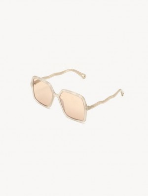 Chloe Zelie Sonnenbrille Weiß | CHE-SR14516