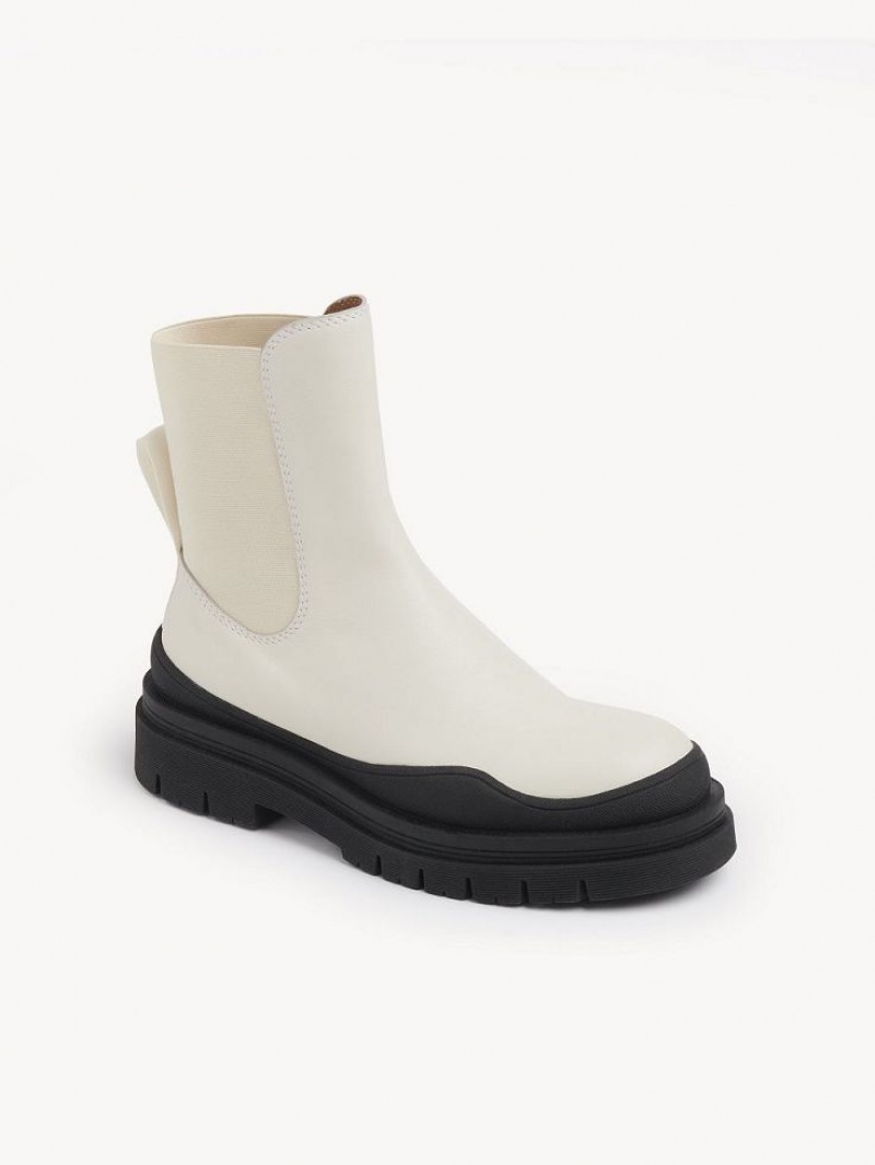 Chloe Alli Stiefeletten Weiß | CHE-SR14880