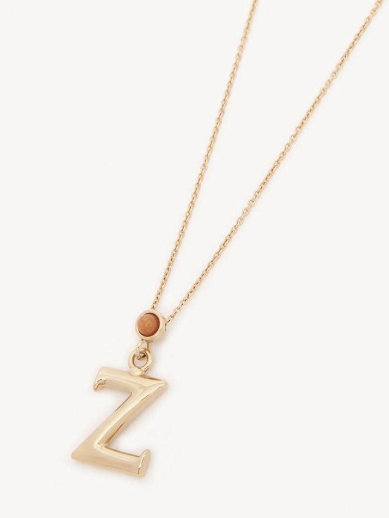 Chloe Alphabet With Pendant Ketten Gold | CHE-SR14330