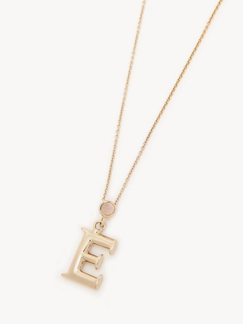 Chloe Alphabet With Pendant Ketten Gold | CHE-SR14351