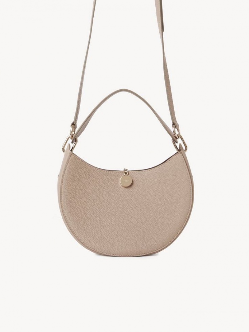 Chloe Arlène Small Hobo Crossbody Taschen Beige | CHE-SR13575