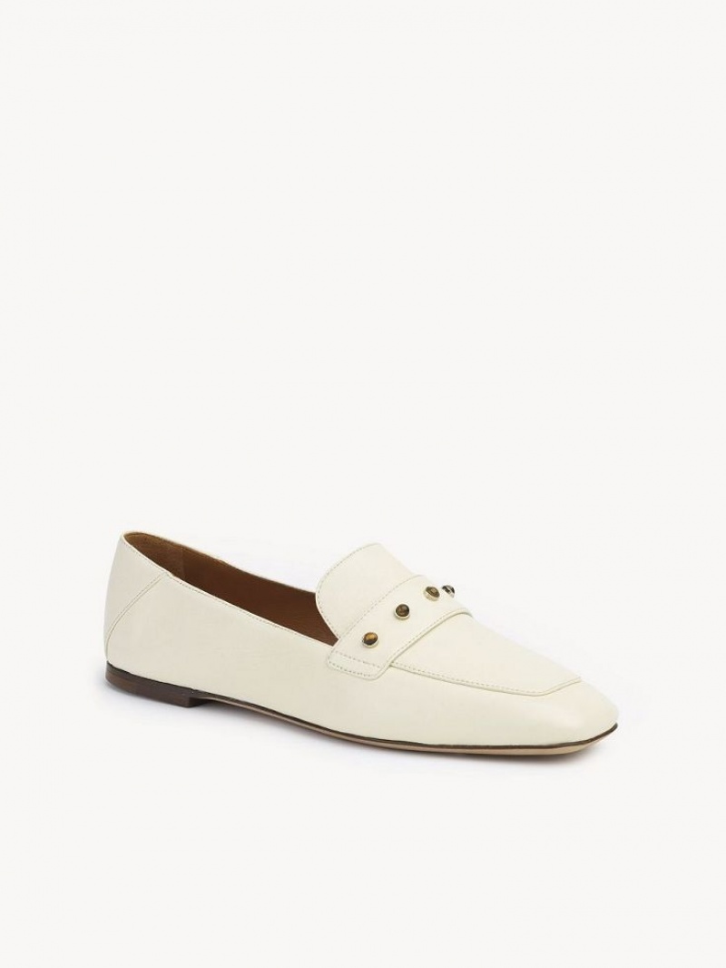 Chloe Aurna Low-heel Loafer Weiß | CHE-SR14247