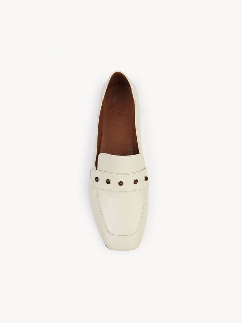 Chloe Aurna Low-heel Loafer Weiß | CHE-SR14247