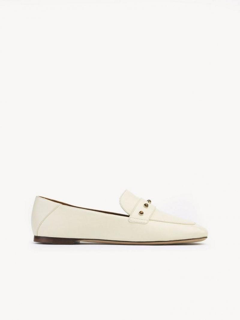 Chloe Aurna Low-heel Loafer Weiß | CHE-SR14247