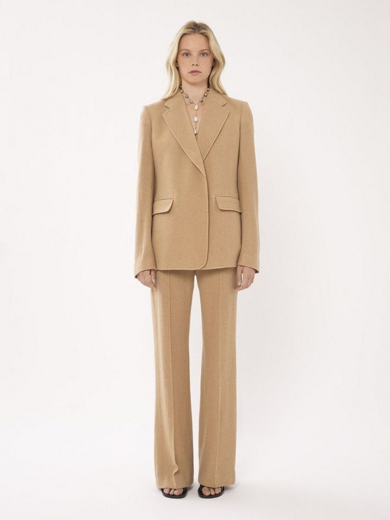 Chloe Buttonless Tailored Anzüge Braun | CHE-SR14033