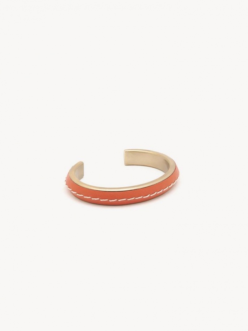 Chloe Edith Cuff Armbänder Tiefesrot Orange | CHE-SR14360