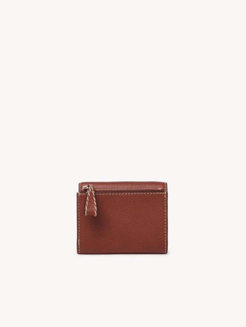 Chloe Edith Small Tri-fold Kleine Geldbörse Braun | CHE-SR14278