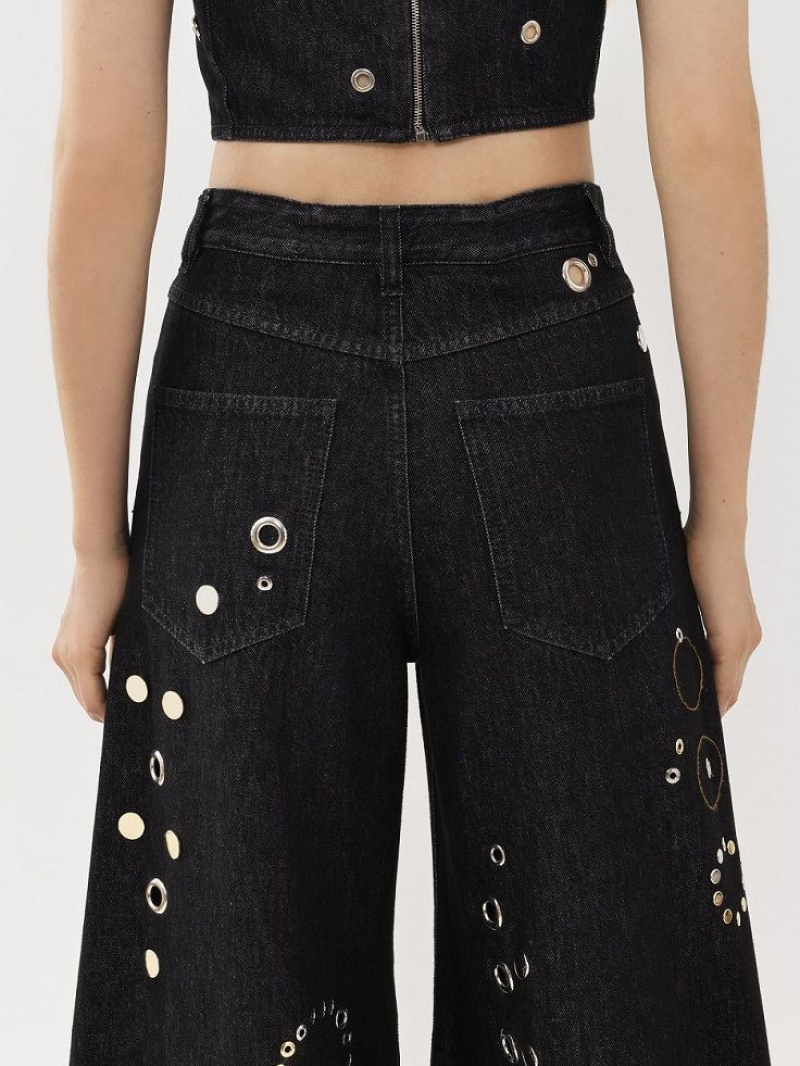 Chloe Embellished Rave Jeans Schwarz | CHE-SR13984