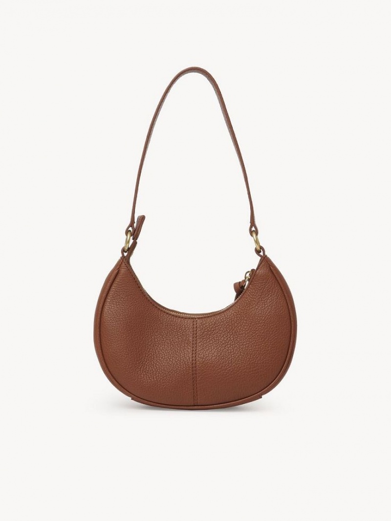 Chloe Hana Half Moon Schultertaschen Braun | CHE-SR14659