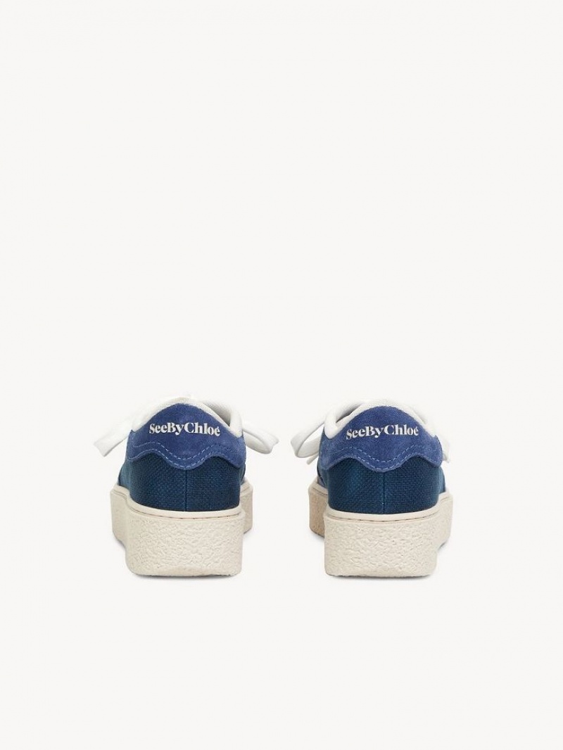 Chloe Hella Sneakers Tiefesblau | CHE-SR14851