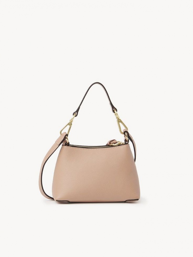 Chloe Joan Mini Schultertaschen Kaffee Rosa | CHE-SR14696