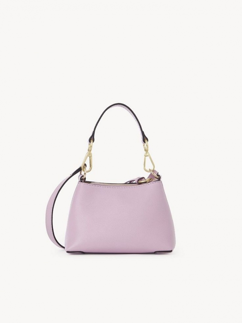 Chloe Joan Mini Schultertaschen Lavendel Weiß | CHE-SR14686