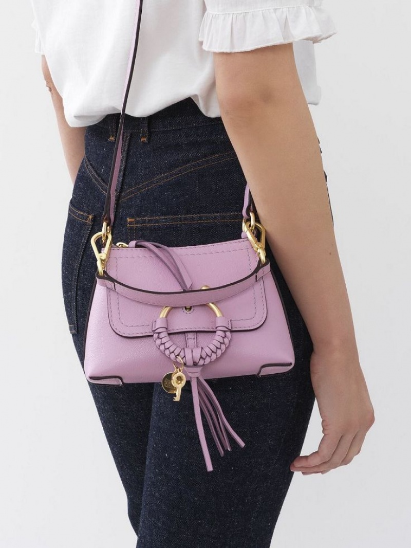 Chloe Joan Mini Taschen Lavendel Weiß | CHE-SR14780