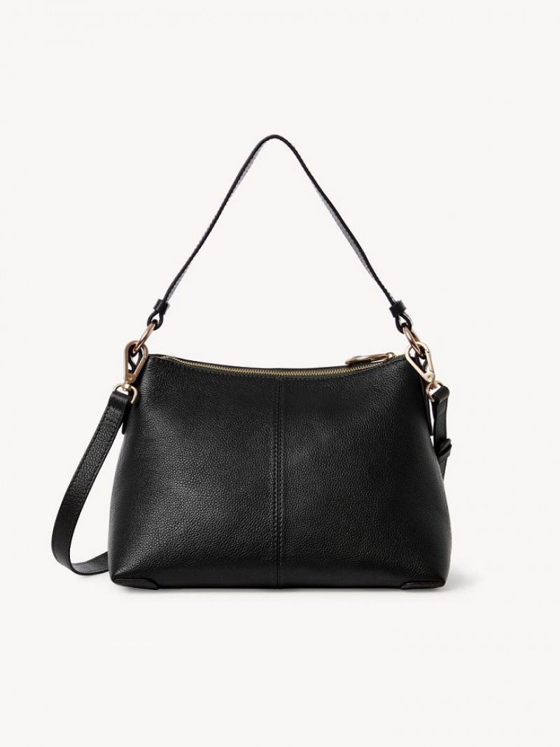 Chloe Joan Small Schultertaschen Schwarz | CHE-SR14649