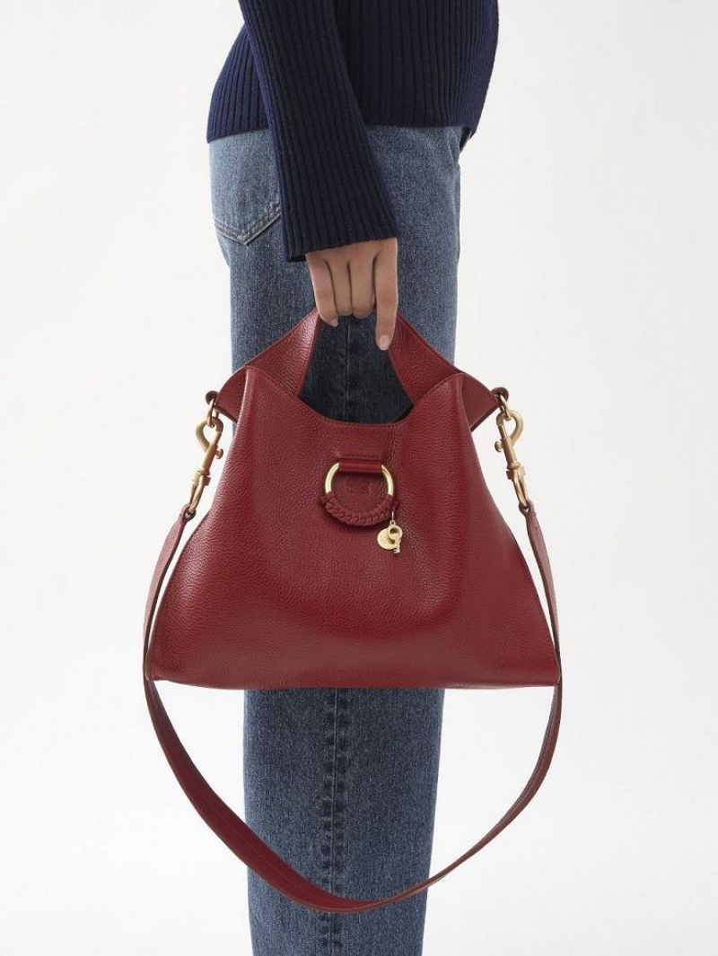 Chloe Joan Small Top Handle Schultertaschen Rot | CHE-SR14601