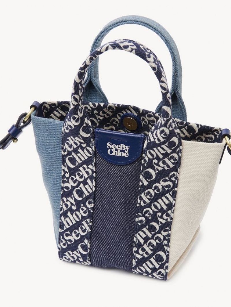 Chloe Laetizia Tote Mini Taschen Königsblau Navy | CHE-SR14766