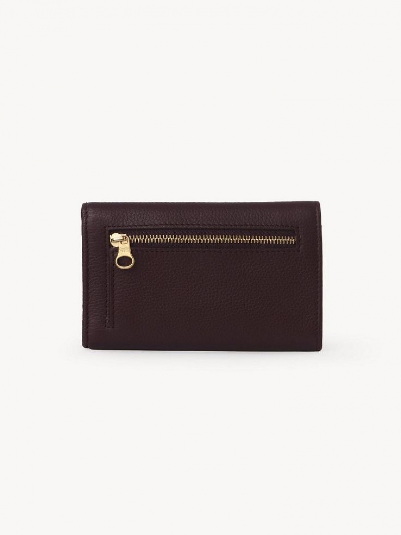 Chloe Lizzie Kleine Geldbörse Bordeaux | CHE-SR14906