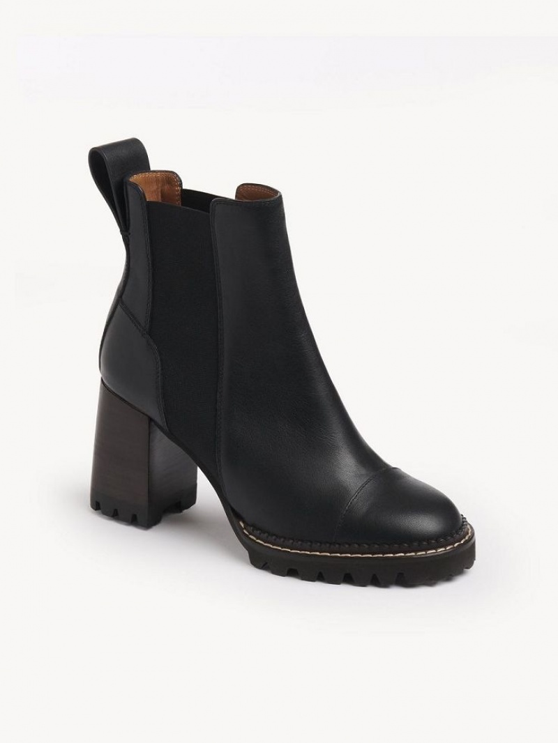 Chloe Mallory Stiefeletten Schwarz | CHE-SR14889