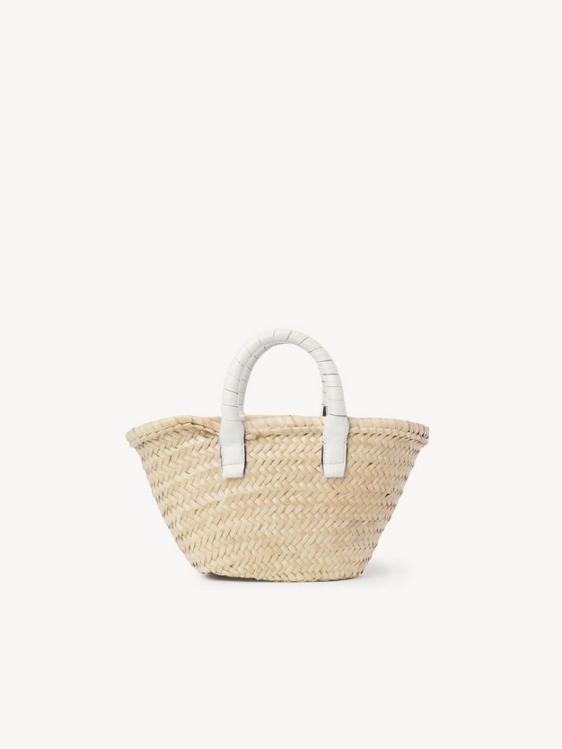 Chloe Marcie Basket Mini Taschen Weiß | CHE-SR13662