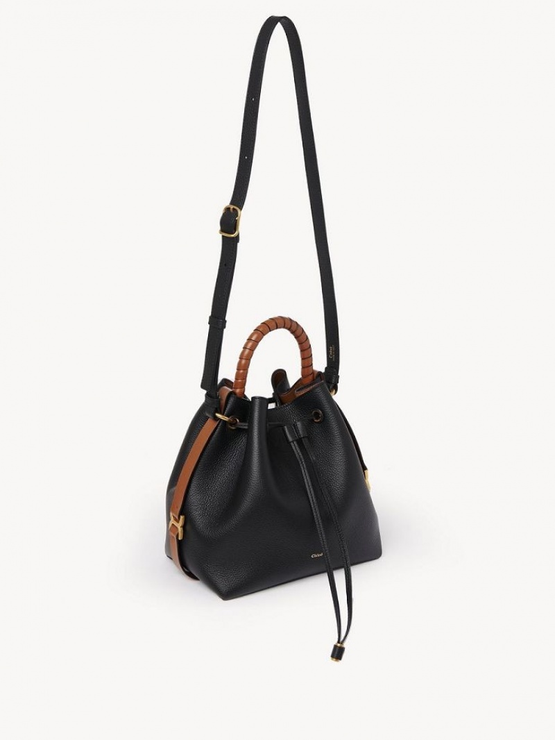 Chloe Marcie Bucket Crossbody Taschen Schwarz | CHE-SR13590