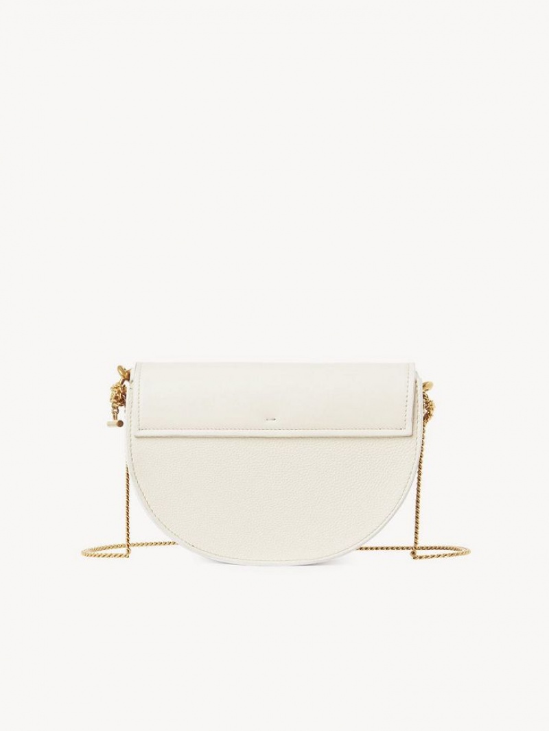 Chloe Marcie Chain Flap Crossbody Taschen Weiß | CHE-SR13619