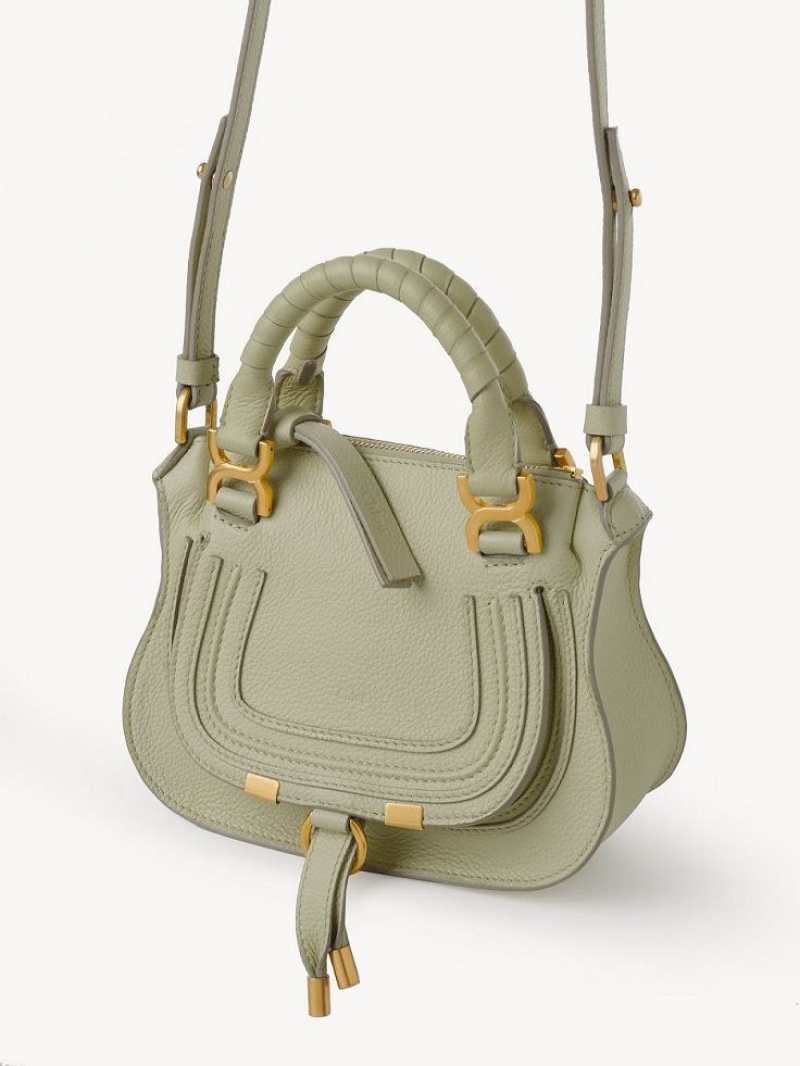 Chloe Marcie Double Carry Mini Taschen Grün | CHE-SR13674