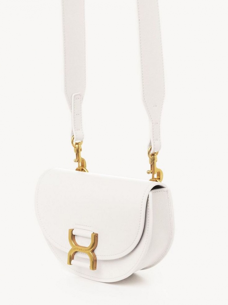 Chloe Marcie Flap Mini Taschen Weiß | CHE-SR13709