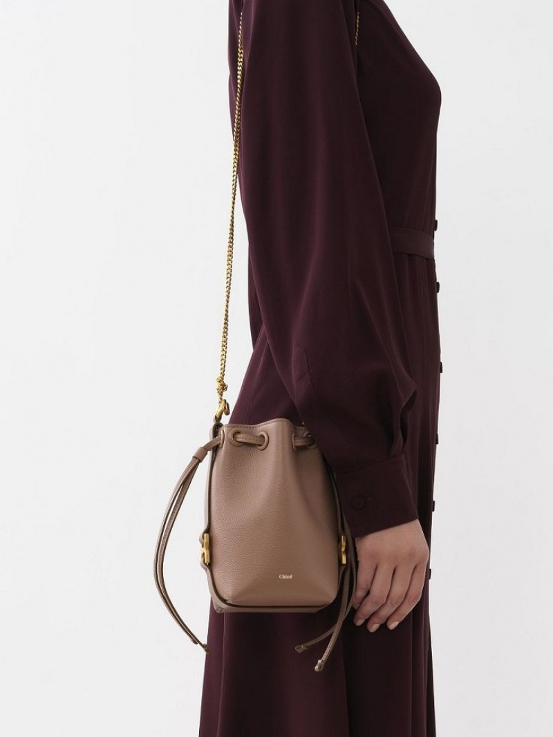 Chloe Marcie Micro Bucket Crossbody Taschen Braun | CHE-SR13613