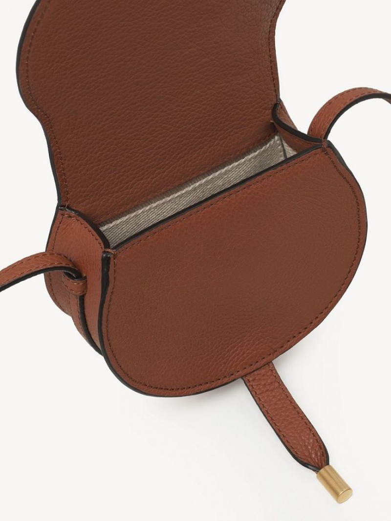 Chloe Marcie Nano Saddle Mini Taschen Braun | CHE-SR13684