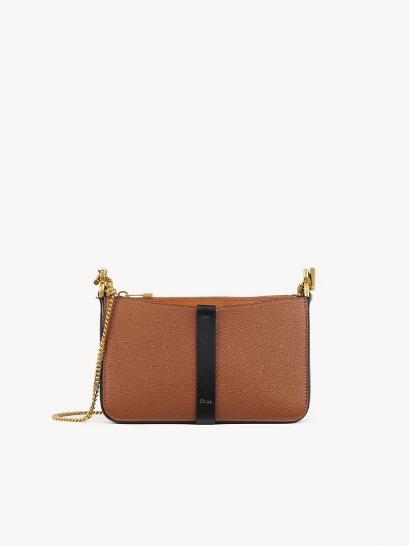 Chloe Marcie Pouch On Chain Mini Taschen Braun | CHE-SR13703