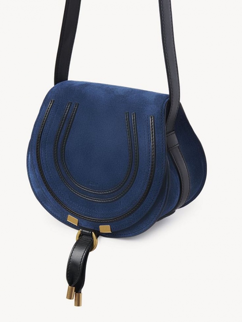 Chloe Marcie Small Crossbody Taschen Tiefesblau | CHE-SR13542