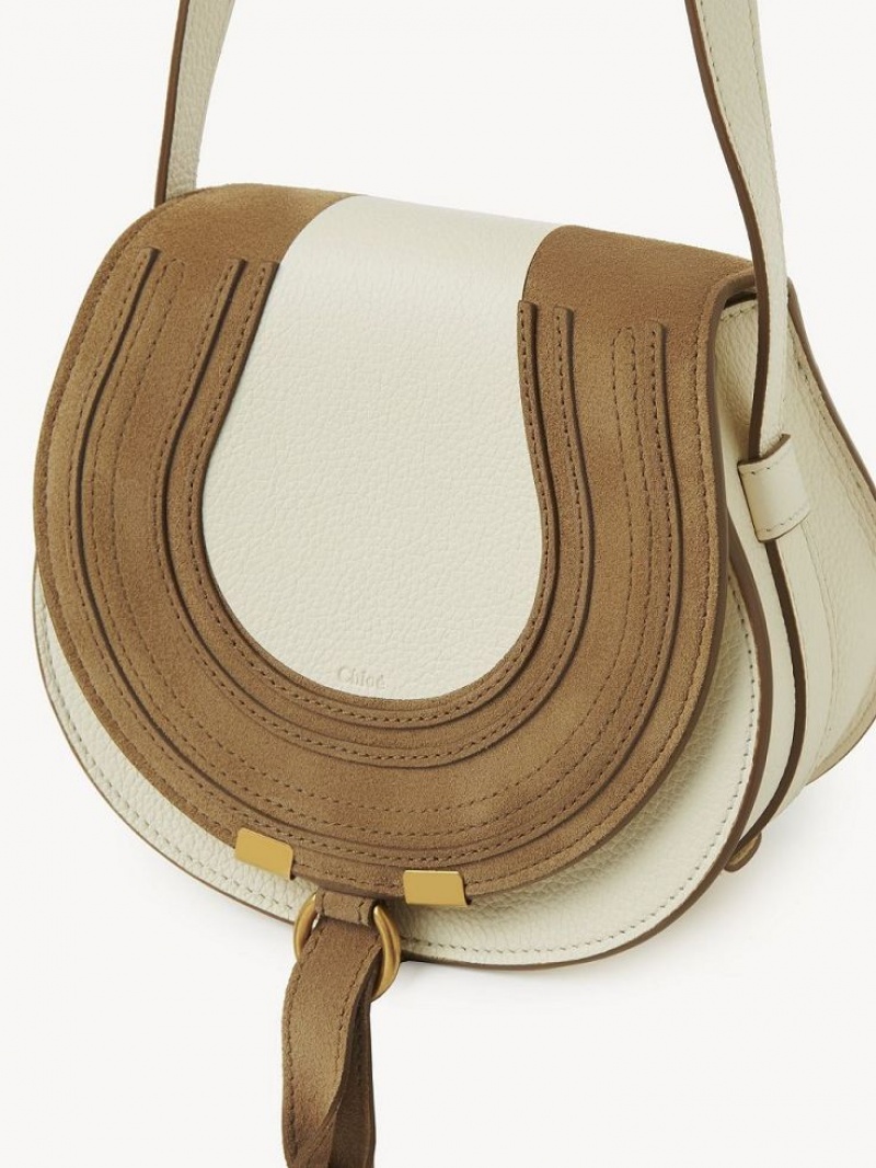 Chloe Marcie Small Crossbody Taschen Weiß | CHE-SR13579