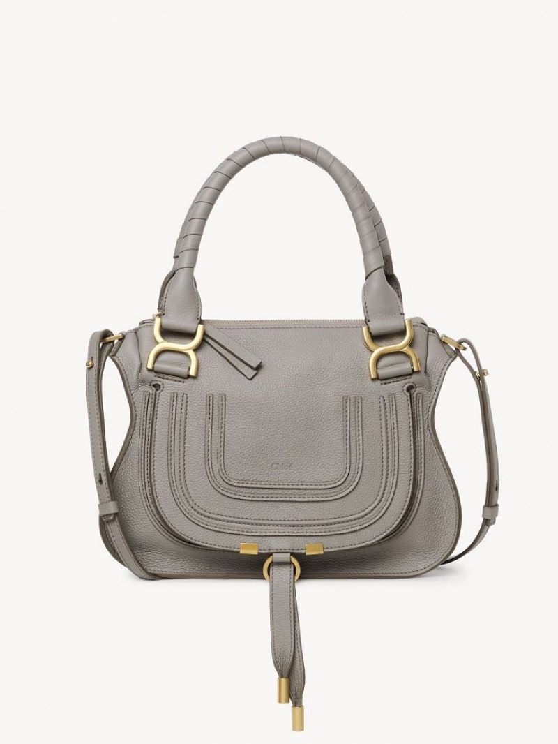 Chloe Marcie Small Double Carry Crossbody Taschen Grau | CHE-SR13547