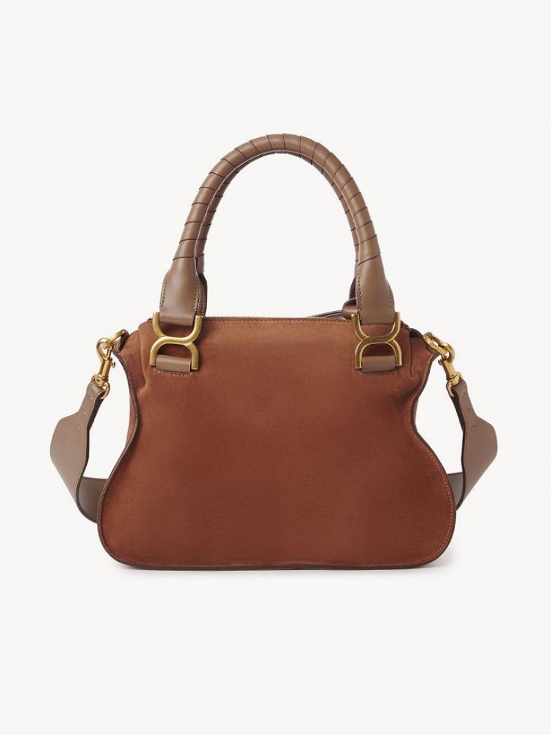 Chloe Marcie Small Double Carry Schultertaschen Braun | CHE-SR13440